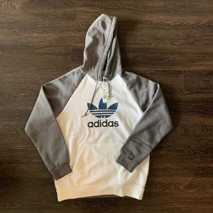 Adidas Linear 2.0 Hoodie Grey Sz M New
